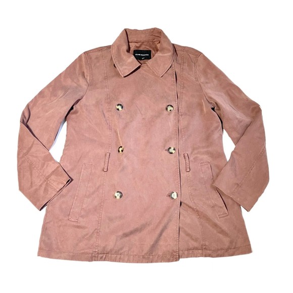 Club Monaco Womens Double Breasted Blazer Jacket Blush Pale Mauve Large L - Picture 3 of 12